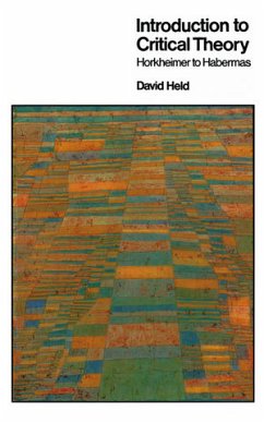Introduction to Critical Theory (eBook, ePUB) - Held, David