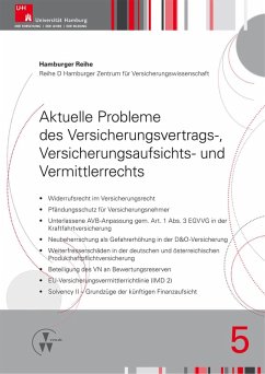 Aktuelle Probleme des Versicherungsvertrags-, Versicherungsaufsichts- und Vermittlerrechts (eBook, PDF) - Drees, Holger; Koch, Robert; Nell, Martin