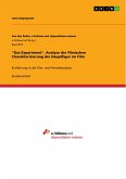 "Das Experiment". Analyse der filmischen Charakterisierung der Hauptfigur im Film (eBook, PDF)