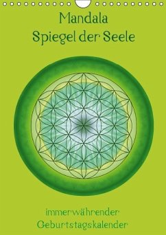 Mandala - Spiegel der Seele / immerwährender Geburtstagskalender (Wandkalender immerwährend DIN A4 hoch) - Bässler, Christine