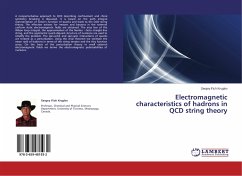 Electromagnetic characteristics of hadrons in QCD string theory