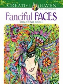 Creative Haven Fanciful Faces Coloring Book - Adatto, Miryam