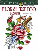 Floral Tattoo Designs Coloring Book