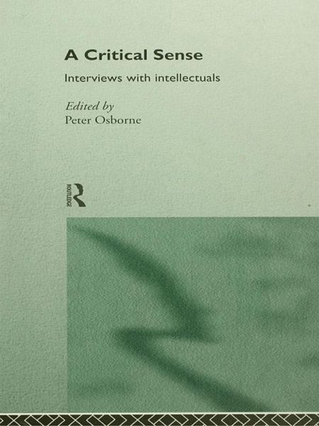 A Critical Sense (eBook, PDF)