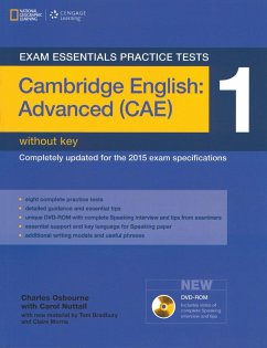 Exam Essentials Practice Tests: Cambridge English Advanced 1 with DVD-ROM - Bradbury, Tom; Yeates, Eunice