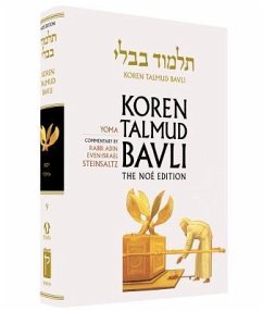 Koren Talmud Bavli, Vol.9: Tractate Yoma, Noe Color Edition, Hebrew/English - Steinsaltz, Rabbi Adin Even-Israel