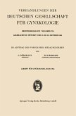 Verhandlungen der Deutschen Gesellschaft für Gynäkologie Verhandlungen der Deutschen Gesellschaft für Gynäkologie
