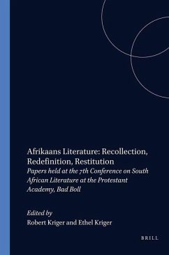 Cover Afrikaans Literature: Recollection, Redefinition, Restitution