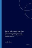 Titres, toiles et critique d'art