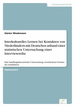 Interkulturelles Lernen bei Kontakten von Niederländern mit Deutschen anhand einer statistischen Untersuchung einer Interviewreihe - Wiedemann, Günter