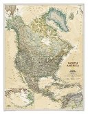 National Geographic North America Wall Map - Executive (23.5 X 30.25 In)