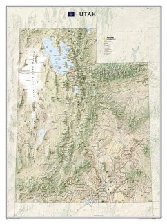 National Geographic Utah Wall Map - Laminated (30.25 X 40.5 In) - National Geographic Maps