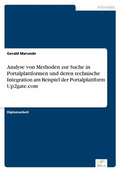 Analyse von Methoden zur Suche in Portalplattformen und deren technische Integration am Beispiel der Portalplattform Up2gate.com - Marunde, Gerald