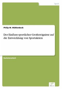Der Einfluss sportlicher Großereignisse auf die Entwicklung von Sportaktien - Mühlenbeck, Philip M.