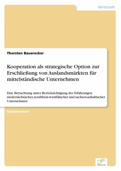 Kooperation als strategische Option zur Erschließung von Auslandsmärkten für mittelständische Unternehmen