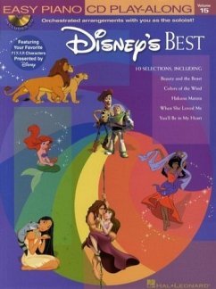 Cover Disney's Best - Easy Piano Play-Along Vol. 15 Book/Online Audio