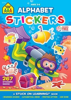 School Zone Alphabet Stickers Workbook - Zone, School