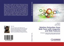 Relation Extraction from Web Texts with Linguistic and Web Features