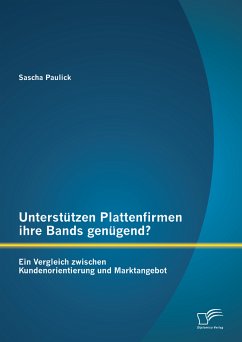 Unterstützen Plattenfirmen ihre Bands genügend? Ein Vergleich zwischen Kundenorientierung und Marktangebot (eBook, PDF) - Paulick, Sascha