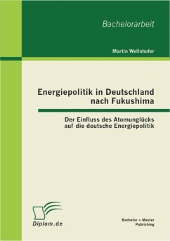 Energiepolitik in Deutschland nach Fukushima: Der Einfluss des Atomunglücks auf die deutsche Energiepolitik (eBook, PDF) - Wellnhofer, Martin
