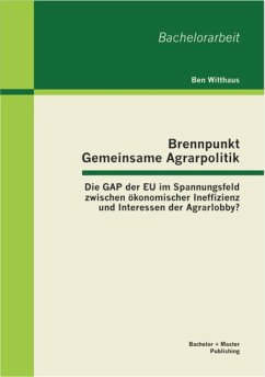Brennpunkt Gemeinsame Agrarpolitik: Die GAP der EU im Spannungsfeld zwischen ökonomischer Ineffizienz und Interessen der Agrarlobby? (eBook, PDF) - Witthaus, Ben