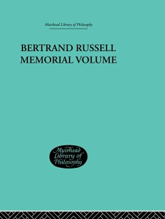 Cover Bertrand Russell Memorial Volume (eBook, PDF)