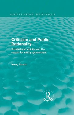 Criticism and Public Rationality (eBook, ePUB) - Smart, Harry W.