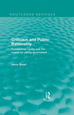 Criticism and Public Rationality (eBook, ePUB) - Smart, Harry W.