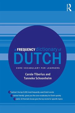 A Frequency Dictionary of Dutch (eBook, PDF) - Tiberius, Carole; Schoonheim, Tanneke