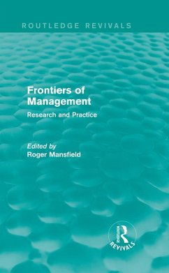 Cover Frontiers of Management (Routledge Revivals) (eBook, PDF)