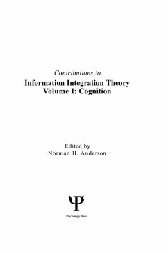 Contributions To Information Integration Theory (eBook, PDF)