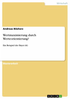 Wertmaximierung durch Werteorientierung? (eBook, PDF) - Bösherz, Andreas