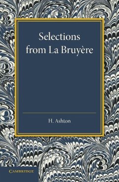 Cover Selections from La Bruyere