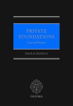 Private Foundations: Law and Practice - Panico, Paolo