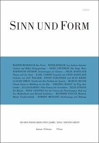 Sinn und Form 1/2014 - Mosebach, Martin