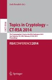 Topics in Cryptology -- CT-RSA 2014
