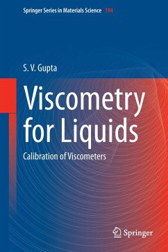 Viscometry for Liquids - Gupta, S. V.