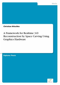 A Framework for Realtime 3-D Reconstruction by Space Carving Using Graphics Hardware