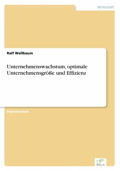 Unternehmenswachstum, optimale Unternehmensgröße und Effizienz - Wallbaum, Ralf