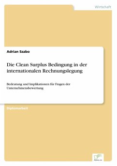 Die Clean Surplus Bedingung in der internationalen Rechnungslegung - Szabo, Adrian