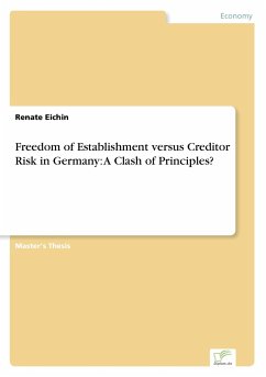 Freedom of Establishment versus Creditor Risk in Germany: A Clash of Principles? - Eichin, Renate