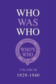 Who Was Who Volume III (1929-1940)