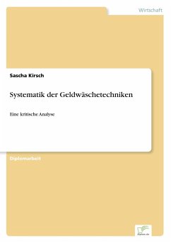 Systematik der Geldwäschetechniken - Kirsch, Sascha