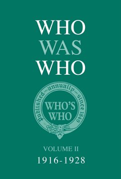 Who Was Who Volume II (1916-1928) - Who's Who