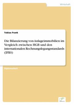 Die Bilanzierung von Anlageimmobilien im Vergleich zwischen HGB und den internationalen Rechnungslegungsstandards (IFRS) - Frank, Tobias