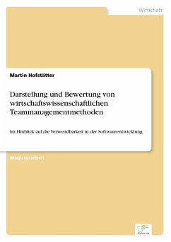 Darstellung und Bewertung von wirtschaftswissenschaftlichen Teammanagementmethoden - Hofstätter, Martin