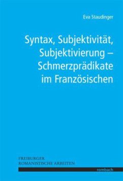 Cover Syntax, Subjektivität, Subjektivierung - Schmerzprädikate im Französischen