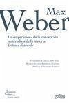 La superación de la concepción materialista de la historia : crítica a Stammler - Weber, Max