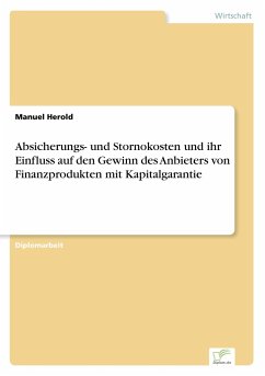 Absicherungs- und Stornokosten und ihr Einfluss auf den Gewinn des Anbieters von Finanzprodukten mit Kapitalgarantie - Herold, Manuel