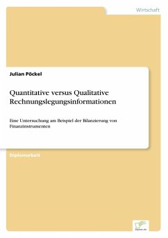 Quantitative versus Qualitative Rechnungslegungsinformationen - Pöckel, Julian